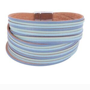 FAUX LEATHER MAGNETIC BRACELET-NEW